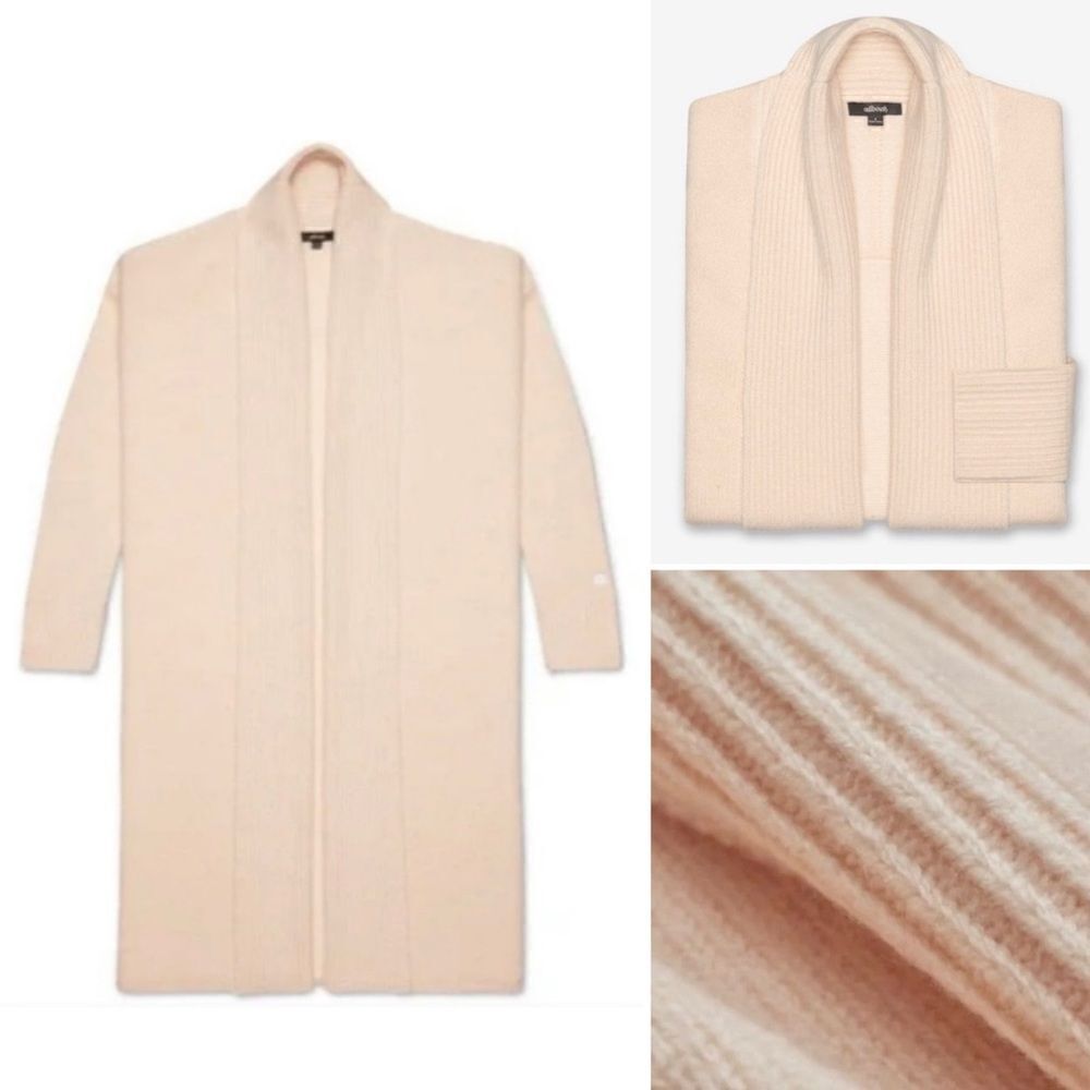 Allbirds Aspen 100% Merino Wool Long Cardigan Duster Length Sz M NWT